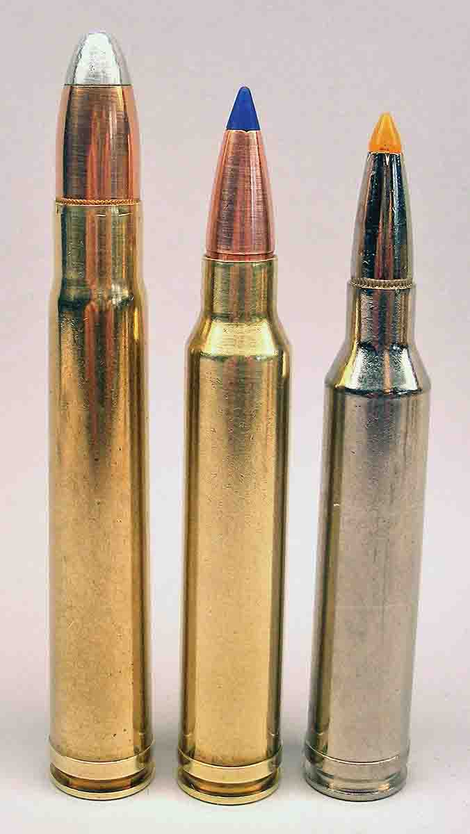 The belted .375 H&H, .300 Winchester Magnum and 7mm Remington Magnum are among the most popular big-game cartridges in the world.